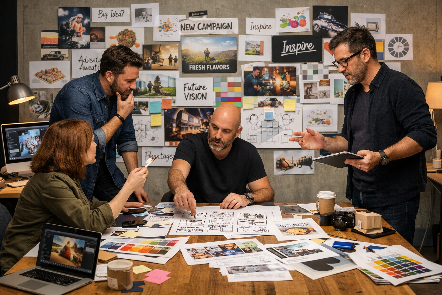 Creative concepts developed for advertising campaign