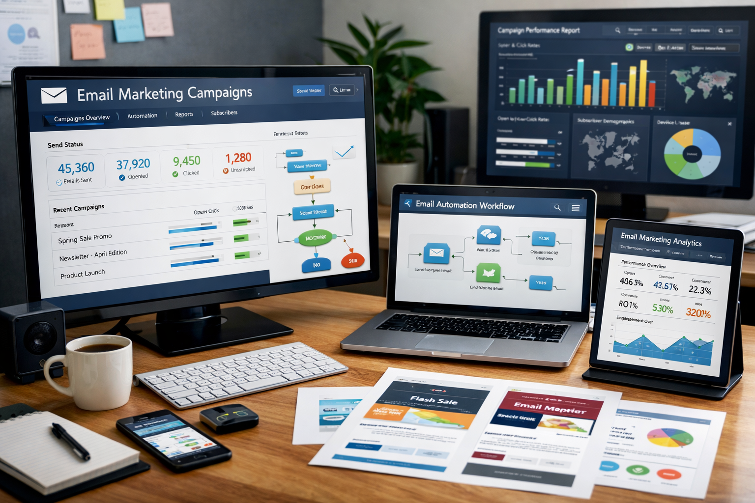 Email campaign creative and segmentation planning