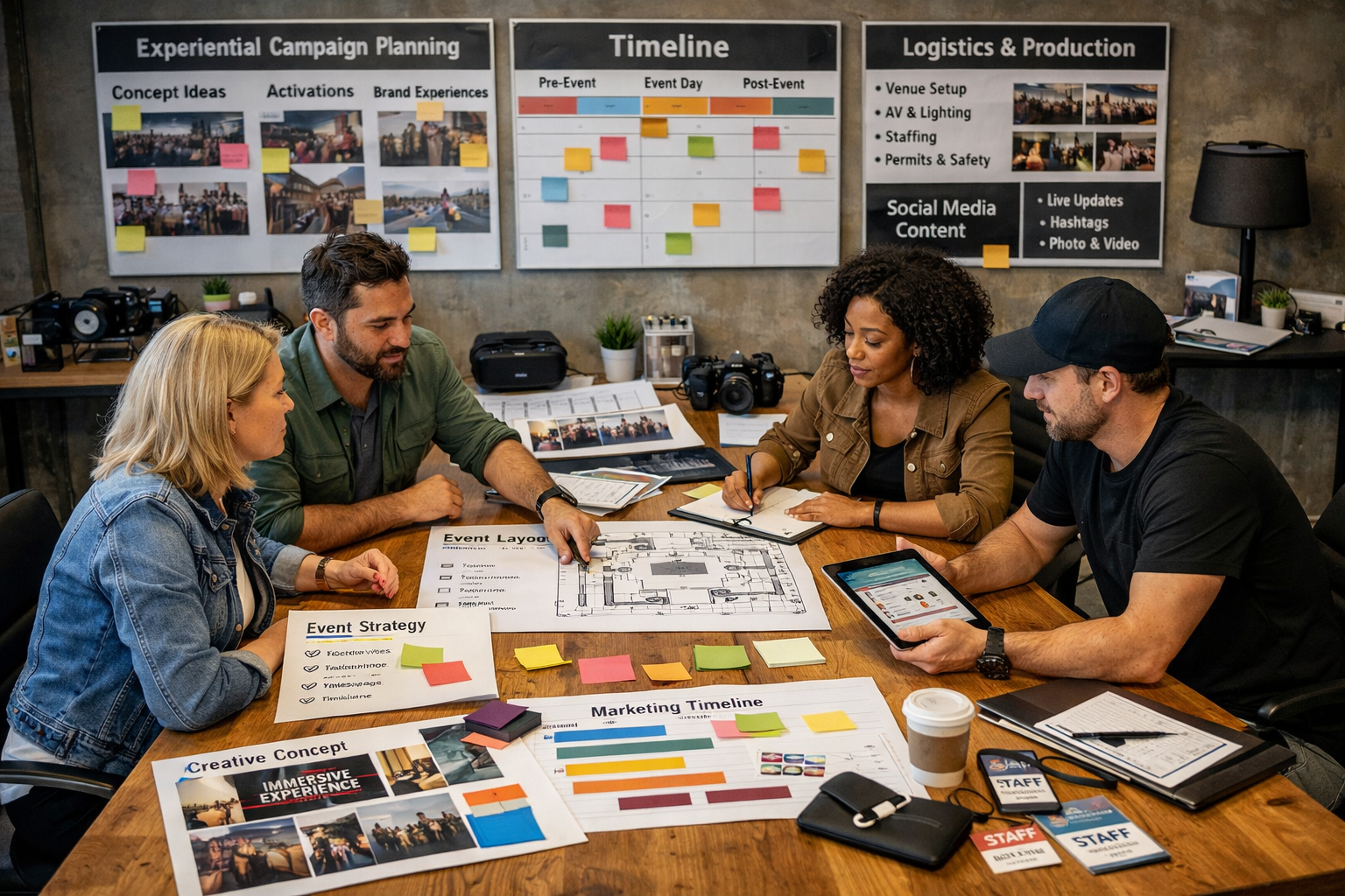 Event marketing planning materials