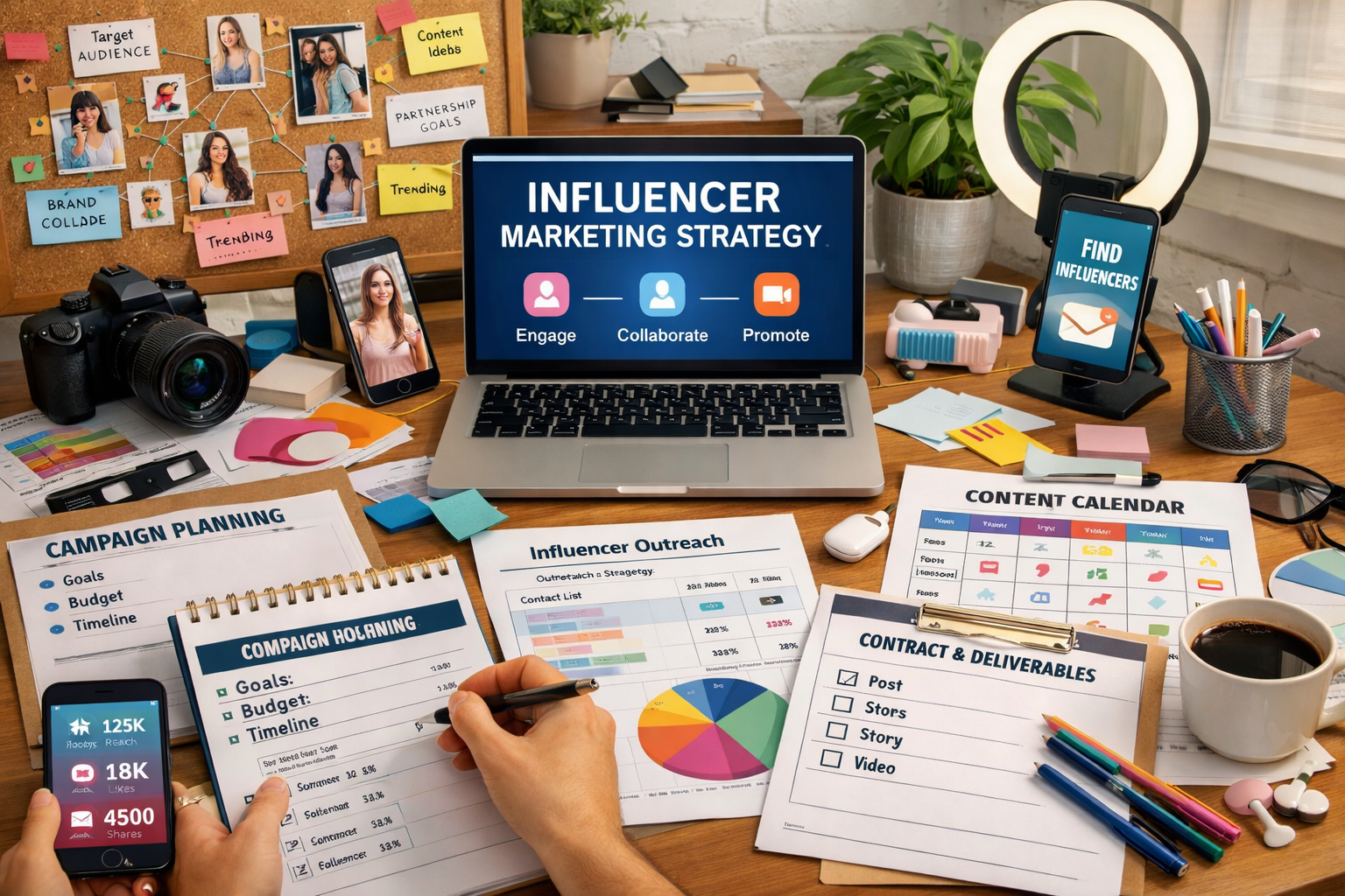 Influencer strategy campaign planning